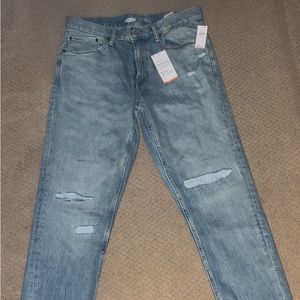 Mens Old Navy jeans size 32x34 slim distressed